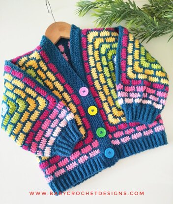 Stained Glass Hexagon Cardigan