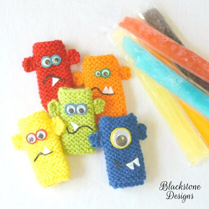 Knit Monster Popsicle Holders