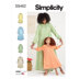 Simplicity Children's and Misses' Lounge Dress S9462 - Paper Pattern, Size 3 - 8 /XS-XL