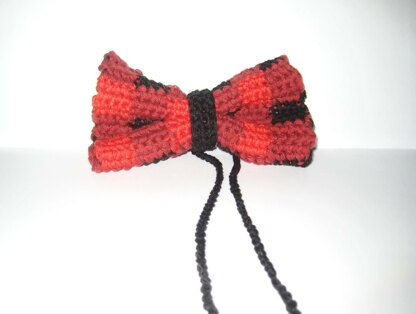 Plaid bow tie