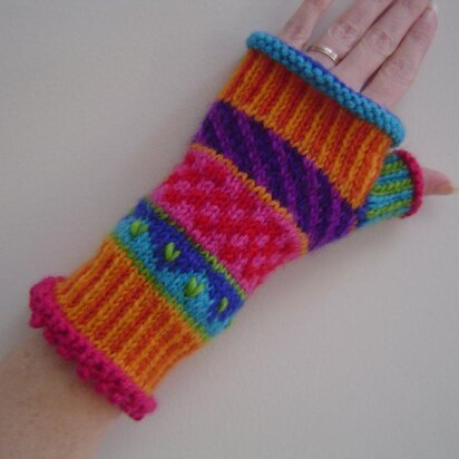 Mardi Gras Mitts