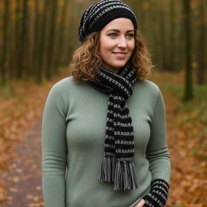 Hat, Scarf and Gloves Crochet Pattern #152