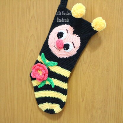 Bumble Bee Christmas Stocking