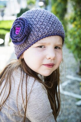 Hat with a flower