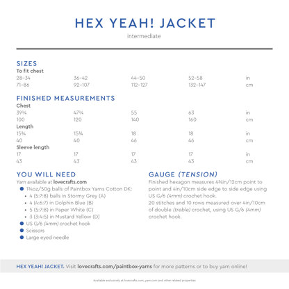 Paintbox Yarns Hex Yeah! Jacket PDF (Free)