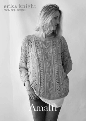 Amalfi Sweater in Erika Knight Studio Linen - Downloadable PDF