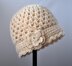 Classy Crochet Vintage Flowered Cloche