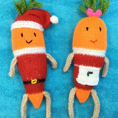 Kevin and Katie the Carrot Christmas Soft Toys