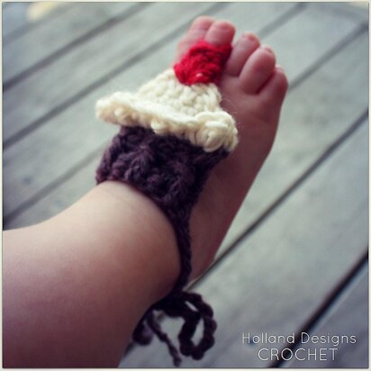 Barefoot Baby Cupcake Sandals