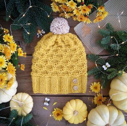 Honeycomb Cowl and Hat set