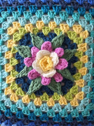 3D Granny Rose Cushion
