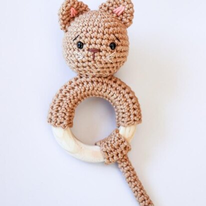 Cuddly kitten rattle / teether