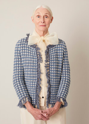 Debbie Bliss Aurora Fringed Jacket PDF.