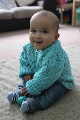 First Steps Aran Sweater