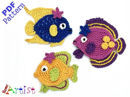 3 fish applique pattern