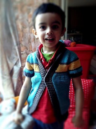 Khel (Child) Contiguous Cardigan