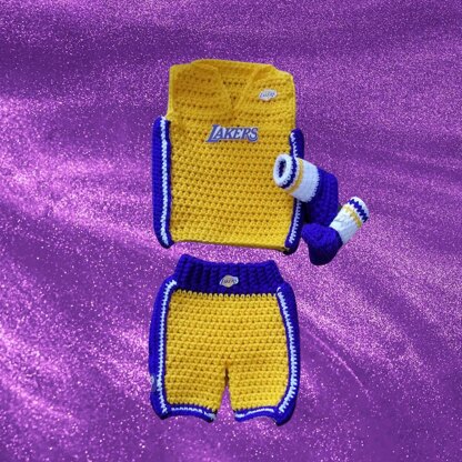 LA Lakers Basketball Outfit Crochet pattern by CraftyStitchaway