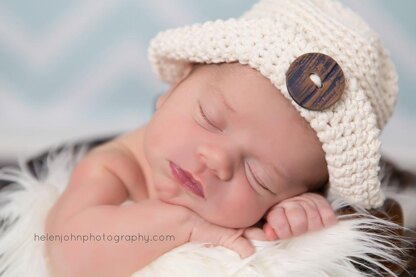 Crochet Newborn Hat, Sun Hat