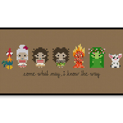 Moana Bite Size - PDF Cross Stitch Pattern