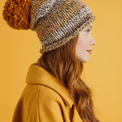Simple Hat in Lion Brand Wool Ease Thick&Quick  - L70300 - Downloadable PDF