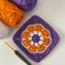 African flower granny square