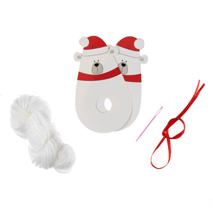 Trimits Christmas Pom Pom Decoration: Polar Bear: Pack of 1 Kids Crafts Kit