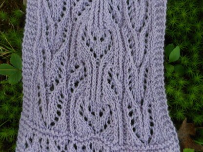 Marie's Amethyst Lace Scarf