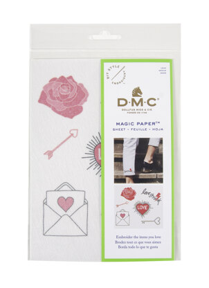 DMC Magic Paper Love Embroidery Sheet