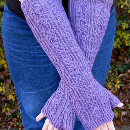 Wicklow Long Fingerless Mitts