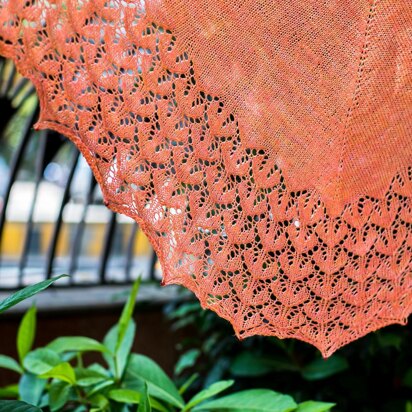 Living Coral Shawl