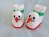 Snowman and Reindeer Baby Booties