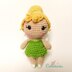 Tinker Bell amigurumi doll - crochet pattern by Crochelandia