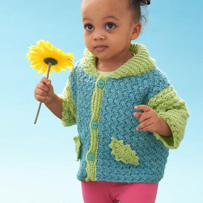 Gathering Leaves Cardigan in Caron Simply Soft Light - Downloadable PDF
