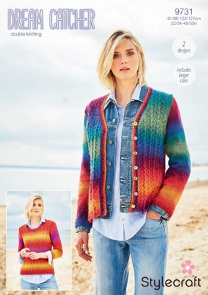 Jumper and Cardigan in Stylecraft Dreamcatcher  - 9731 - Downloadable PDF