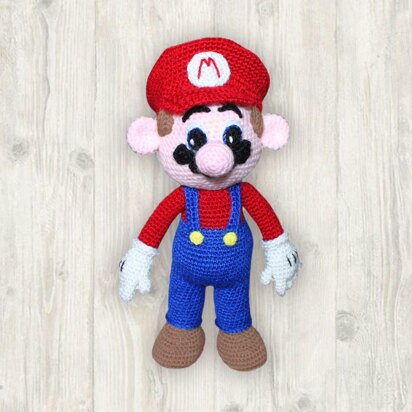 Super Mario Crochet Pattern, Mario Crochet Pattern, Doll Crochet Pattern