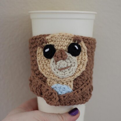 Otis the Otter Coffee Cozy