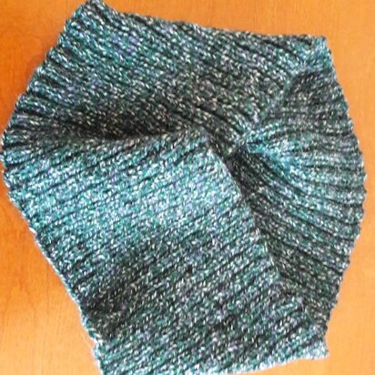 2x2 rib infinity cowl