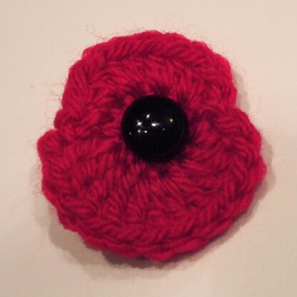 Line of Poppies Crochet Edging