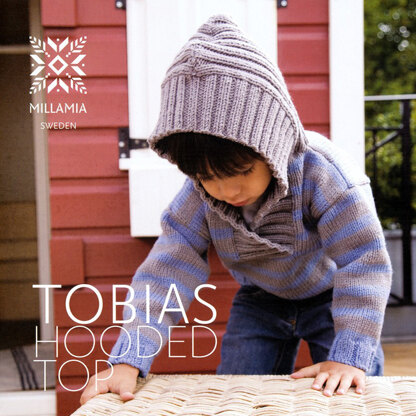 "Boys' Tobias hooded Top" - Top Knitting Pattern For Boys in MillaMia Merino Wool