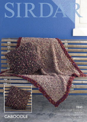Throw and Cushion Cover in Sirdar Caboodle - 7840 - Downloadable PDF