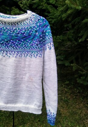 Midnight Snowfall Sweater