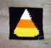 8" Tapestry Candy Corn Afghan Square