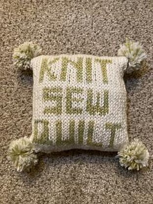 Knitwords Sachet Pillow