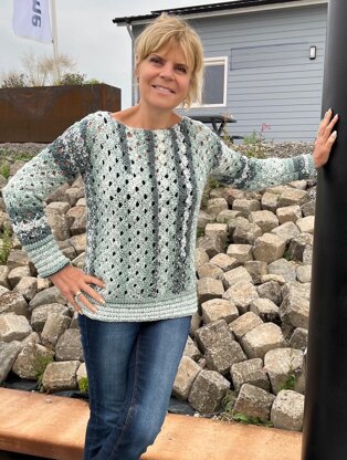 Sage Symphony Sweater (plus matching hat)