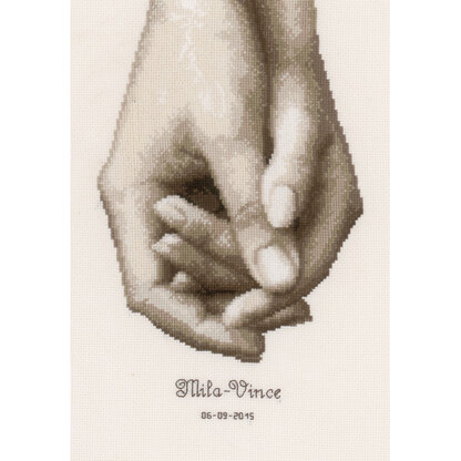 Vervaco Hand in Hand Cross Stitch Kit - 17cm x 25cm