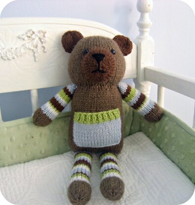 Knit Pocket Bear Pattern