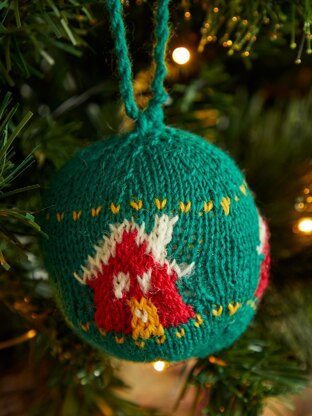 Merry & Bright Baubles in West Yorkshire Spinners Signature 4ply - Downloadable PDF