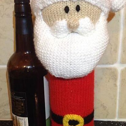 Father Christmas Wine Bottle Cover