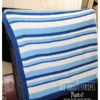 All About Stripes Baby Blanket