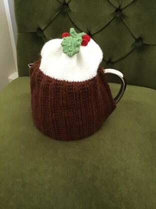 Christmas pudding tea cosy